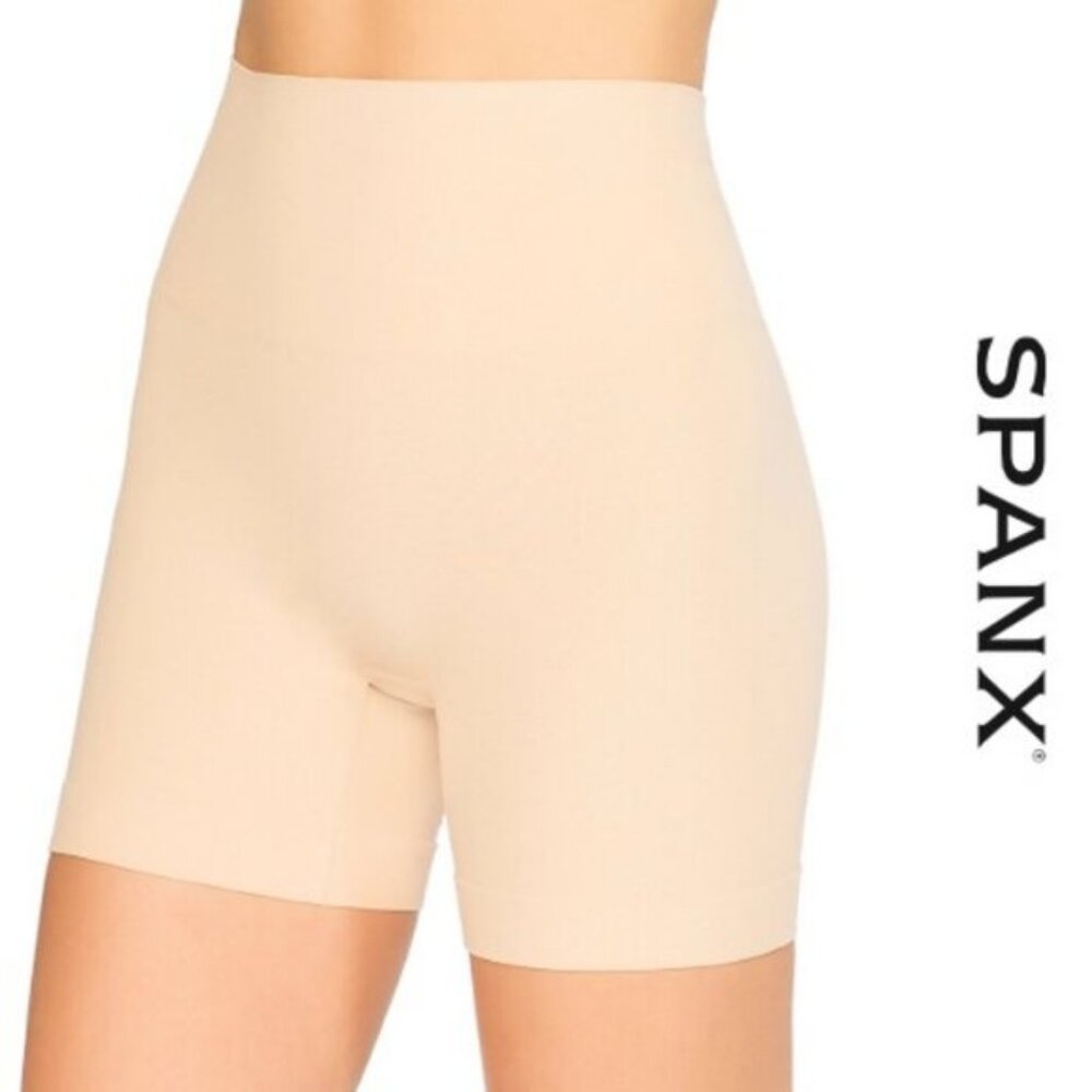 SPANX By Sara Blakely | Nude Shapewear Mid-Thigh Short- 10149R | Size Small